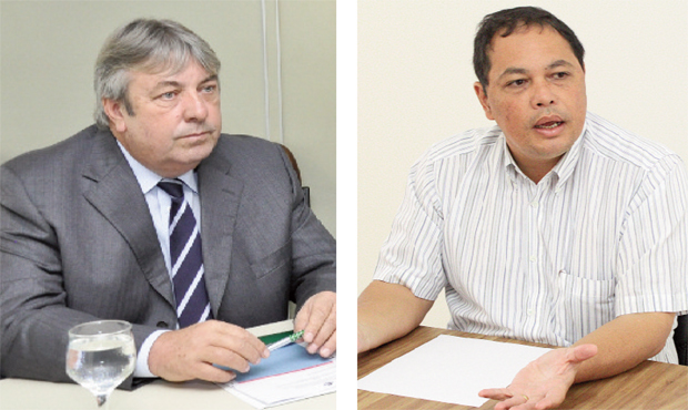 Presidentes da Faeg e da SGPA, Mário Schreiner e Ricardo Yano: agronegócio vive boa fase, mas precisa de mudanças