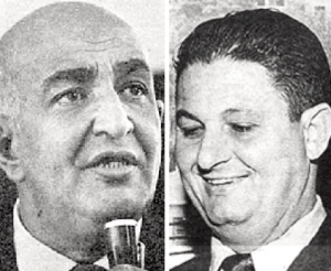 Jorge Curi e Waldir Amaral: os dois principais narradores esportivos da era de ouro da Rádio Globo. Fotos: Agência O Globo