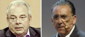 Luciano do Valle e Galvão Bueno: na televisão, os dois substituíram as estrelas do rádio esportivo, com certa competência mas sem muito brilho. Fotos: Divulgação/ESPN e ESPORTV