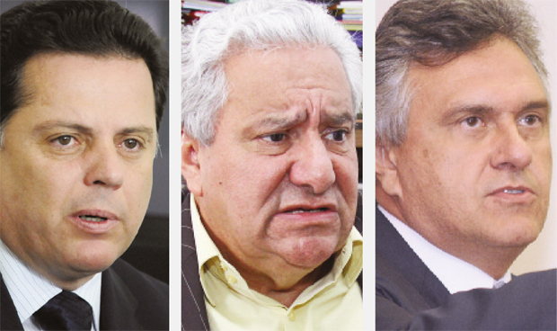 Marconi Perillo (governo), Vilmar Rocha (vice) e Ronaldo Caiado (Senado): esta a chapa apontada como forte para derrotar uma chapa peemedebista com Júnior Friboi e Iris Rezende | Fotos: Fernando Leite/Jornal Opção