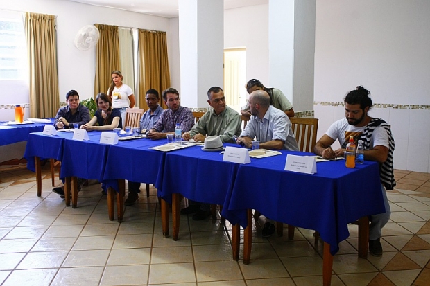 Realizadores debateram filmes apresentados no primeiro dia da mostra competitiva do festival. Foto: Divulgação/Fica/Flávio Isaac