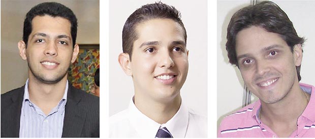 Thiago Albernaz: vereador quer ser deputado Zé Antônio: herdeiro político de Zé Gomes Marquinho do Privé: juventude de Caldas Novas
