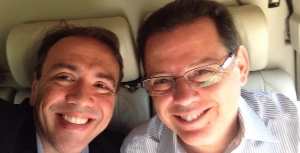 Eduardo Machado e Marconi  Perillo: em Goiatuba