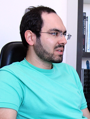 Rodrigo Cássio, da UEG, destaca a necessidade de cultura cinematográfica, além de investimentos na produção. Foto: Fernando Leite/Jornal Opção