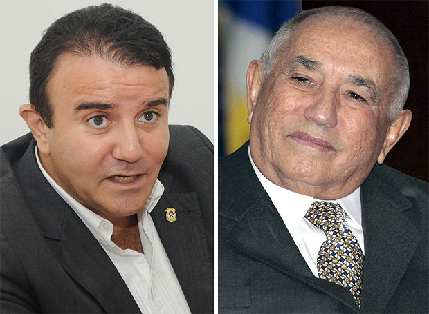 Eduardo Siqueira Campos (à esquerda) tem caminho livre para disputar governo estadual com a renúncia de seu pa, o ex-governador Siqueira Campos. Ambos são do PSDB. Foto: Renan Accioly/Jornal Opção/Arquivo 5 de junho de 2013 