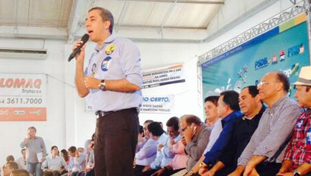 Lançamento de pré-candidatura de José Eliton foi prestigiado por diversas lideranças nacionais. Fotos: Reprodução/Twitter