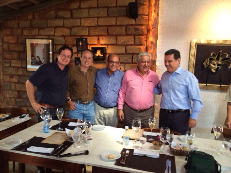 Celsinho Borges, Francisco Teixeira, Roberto Balestra, Vilmar Rocha e Marconi Perillo
