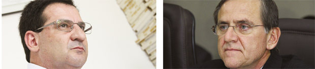 Vanderlan Cardoso: coligação anêmica apenas entre PSB, PRP e PSC / Petista Antônio Gomide: chapa solo depois de ter tentado vários nanicos | Foto: Edilson Pelikano-Fernando Leite/Jornal Opção