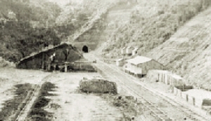 Construção de túnel de ferrovia no município de Lajes (SC)