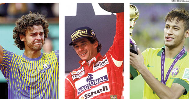 Gustavo Kuerten e Ayrton Senna viraram mitos nacionais por serem vencedores; Neymar seria o salvador da Pátria da vez. O brasileiro, que nem gosta tanto de futebol assim, precisa é de saciar sua fraqueza por conquistas