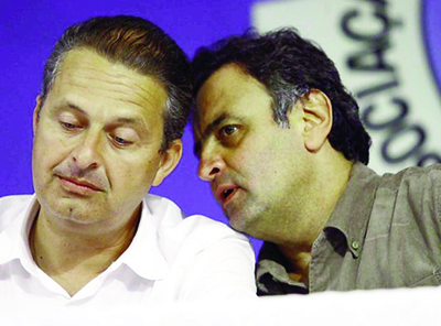 Entre os três candidatos, Eduardo Campos e Aécio Neves têm menos rejeição