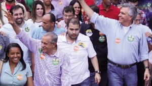 Iris Rezende e Ronaldo Caiado marcham juntos numa parceria estranha, que antes parecia impossível