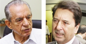 Iris Rezende e Maguito Vilela, ex-governadores peemedebistas:  um vendeu Corumbá 1 e o outro negociou Cachoeira Dourada | Foto: Fernando Leite/Jornal Opção