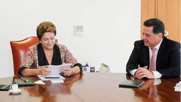 Dilma e Marconi em reunião em Brasília | Foto: Divulgação/Arquivo