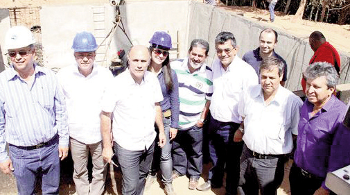 Ainda que em alerta pela falta de água, vereadores  se tranquilizam ao visitarem as obras da Saneago
