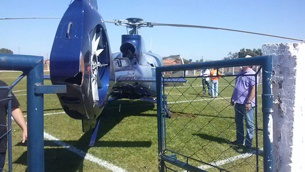 Durante o pouso de emergência, a hélice da aeronave ficou danificada|Foto: Reprodução |Mais Goiás
