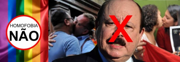 Simpatizantes da causa LGBT organizam "Beijaço" em resposta aos comentários ofensivos de Levy Reprodução: Facebook