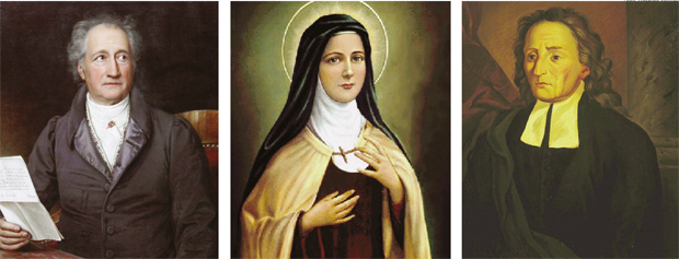 Goethe, Santa Teresa, Giambattista Vico: três profetas analisados por Otto Maria Carpeaux em “A Cinza do Purgatório”, livro de estreia do autor em língua portuguesa, editado em 1942 | Foto: Fotos: Wikepédia Commons