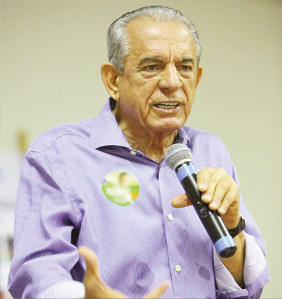 Iris Rezende, candidato a governador: o peemedebista é importante para a história de Goiás, mas não investia maciçamente em educação e saúde|Foto:Fotos: Fernando Leite/Jornal Opção