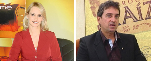 Iúri Rincon e Sandra Persiyn: os dois jornalistas tentam apresentar Iris Rezende como “moderno” e “arrojado”