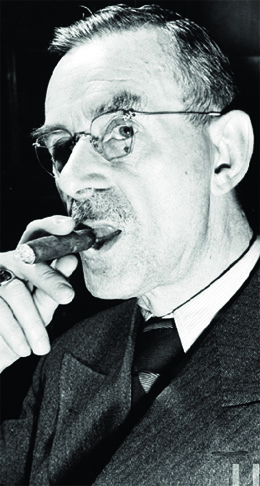 Thomas Mann, considerado um dos maiores romancistas do século 20, ganhador do Prêmio Nobel de Literatura