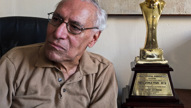 Jack Agüeros morreu no dia 4 de maio deste ano com o agravamento da doença Foto: Reprodução