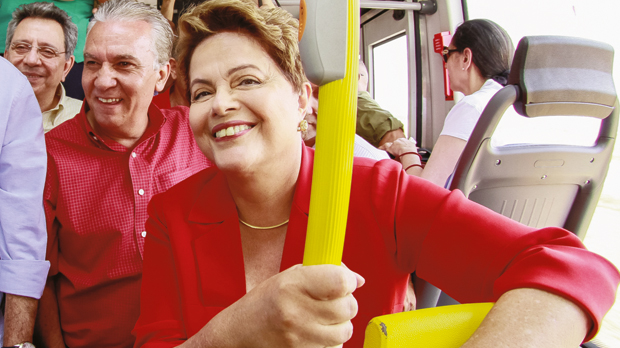 Presidente Dilma Rousseff: enquanto os outros candidatos disputam segunda vaga na próxima fase, ela espera