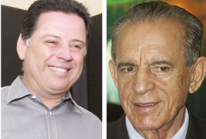 Marconi Perillo: termina em vantagem no 1º turno Iris Rezende: espera virada na nova fase de campanha