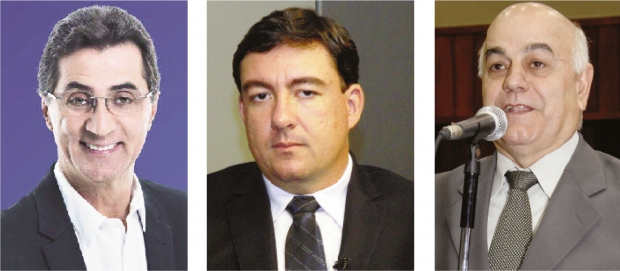 Chiquinho Oliveira, José Vitti e Hélio de Sousa: os três que mais articulam pela presidência da Casa