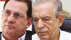 Vanderlan Cardoso (direita): 3ª via? Iris Rezende: sem conseguir a união que tornaria possível a vitória 