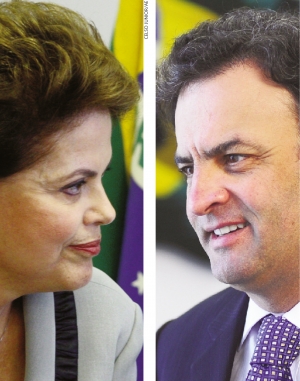 Dilma Rousseff e Aécio Neves: a petista e o tucano travam uma guerra brutal no segundo turno. Blogs e redes sociais estão sendo usados para desqualificar os adversários. A vida pessoal passa a ser pública em um jogo pesado pelo poder