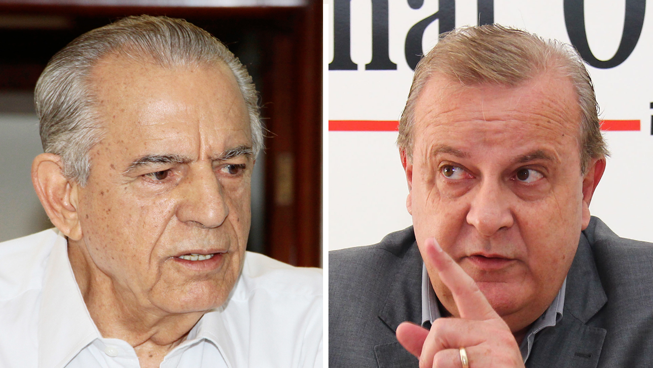 Iris Rezende repassou problema a Paulo Garcia | Fotos: Fernando Leite/Jornal Opção