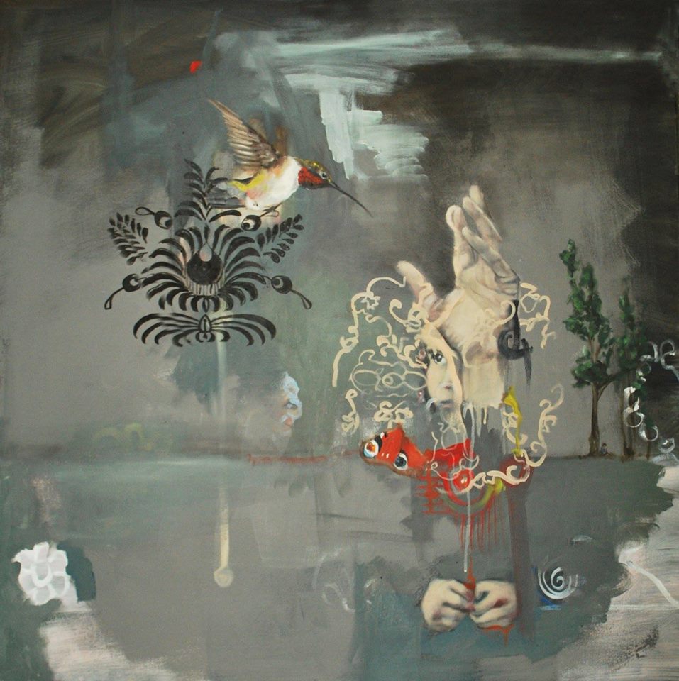 Sem título, 80 x 80 cm, óleo sobre tela, 2013.