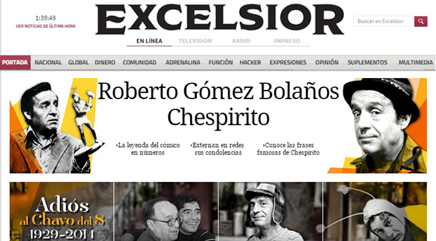 2056 - Chespirito (jornal Excelsior)