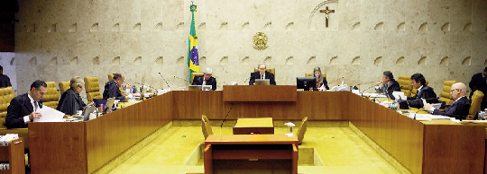 Sessão do STF que votou proibição de doação de empresas: ministro Gilmar Mendes pediu vistas do processo (Nelson Jr./SCO/STF)