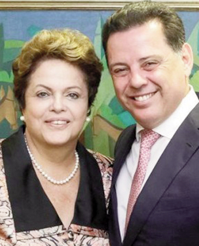Dilma Rousseff e Marconi Perillo: deixando questiúnculas políticas para trás  Foto: Wagnas Cabral