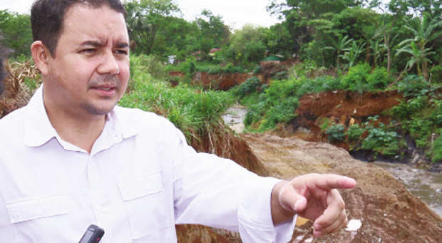 Engenheiro civil Orênio Neves de Souza: “Estamos trabalhando para entregar a obra o mais rápido possível” | Fernando Leite/Jornal Opção