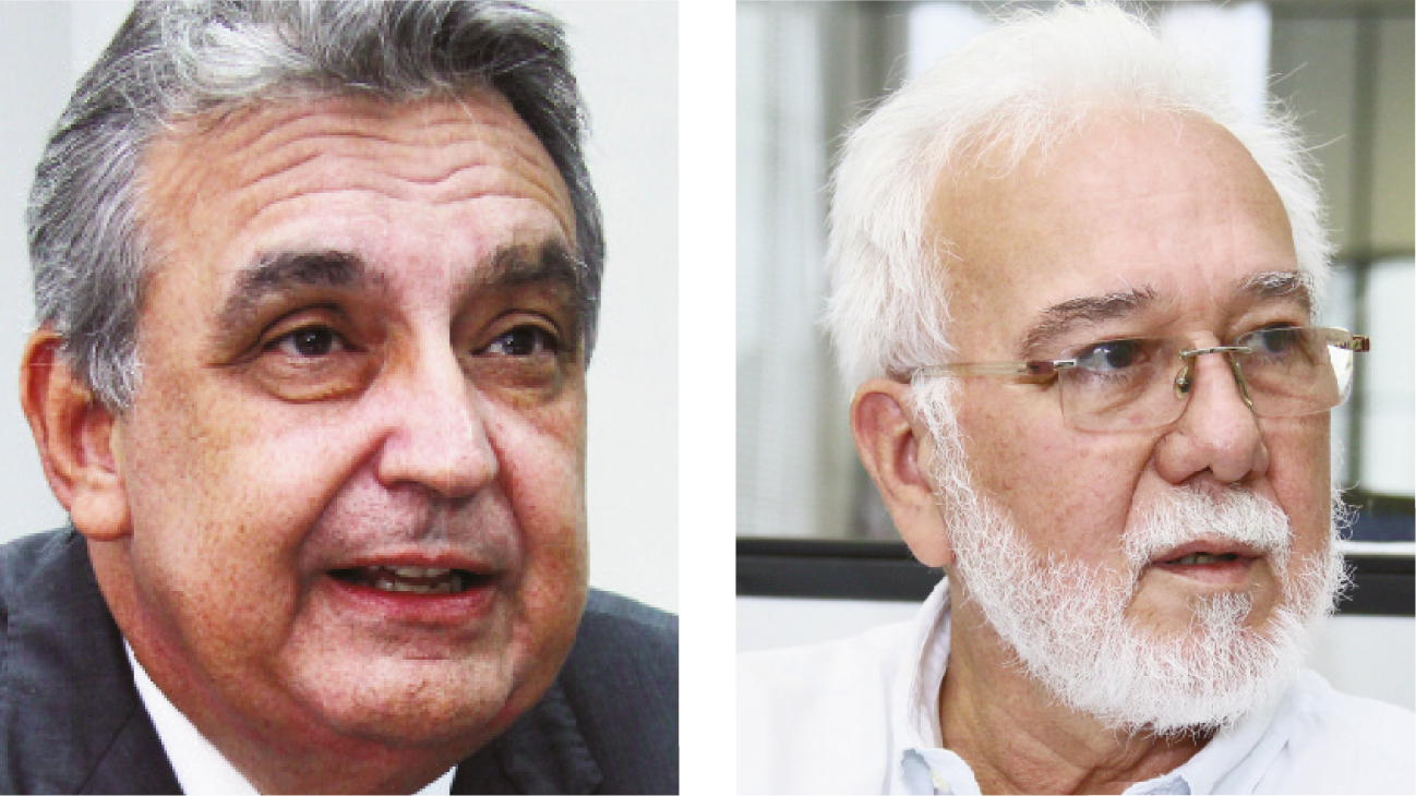 Ex-presidente da Amma Clarismino Júnior (à esq.) e coordenador do Puama, Nelcivone Melo: opiniões distintas em relação às desapropriações