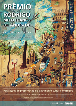 Cartaz do Prêmio Rodrigo Melo Franco de Andrade