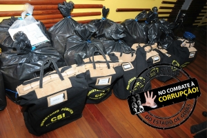 Material apreendido no dia em que foi deflagrada a operação | Foto: Reprodução/ MPGO