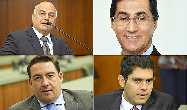 Helio de Sousa (canto direito superior), Chiquinho Oliveira, José Vitti e Lincoln Tejota | Fotos: Y. Maedae Marcos Kennedy/Assembleia Legislativa