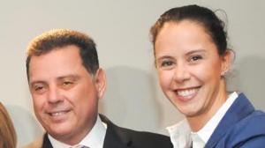 Governador Marconi Perillo e a jornalista Patrícia Moraes | Foto: Renan Accioly