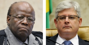 O ex-ministro Barbosa avisou e o procurador-geral Rodrigo Janot confirmou: Ministério Público não pode dar informação /  Foto: Nelson Jr. / STF e Geraldo Magela/Agência Senado