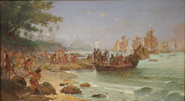 Oscar_Pereira_da_Silva_-_Desembarque_de_Pedro_Álvares_Cabral_em_Porto_Seguro_em_1500