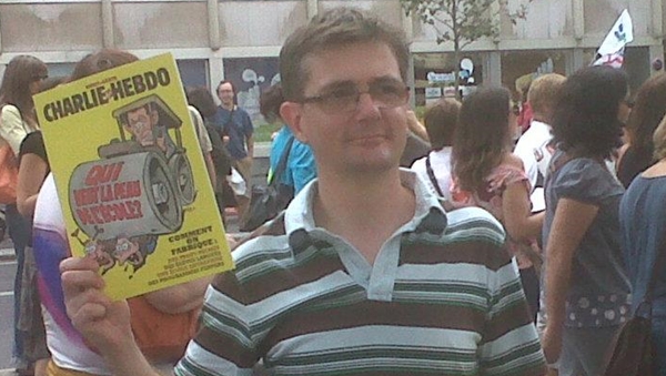 Cartunista Stéphane “Charb” Charbonnier, de 47 anos: uma das vítimas | Foto: reprodução / Facebook