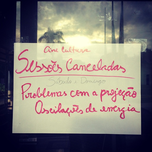 Falhas cancelaram sessões no ano passado | Foto: Reprodução/Facebook/Cine Cultura