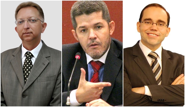 Deputados goianos vão compor bancadas religiosa e "da bala": evangélicos João Campos e Fábio Sousa; Delegado Waldir | Fotos: reprodução / Facebook