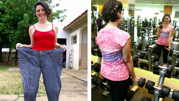 Denise de Oliveira perdeu cerca de 80 kg após a cirurgia bariátrica ! Fotos: Fotos: Fernando Leite/jornal Opção