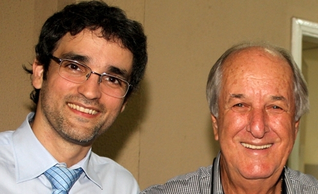 Procurador Fernando Iunes e deputado Mané de Oliveira na Apeg | Foto: Leoiran