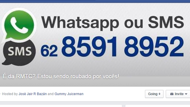 Internautas se organizaram para um protesto um tanto quanto inusitado Foto:Reprodução/Facebook